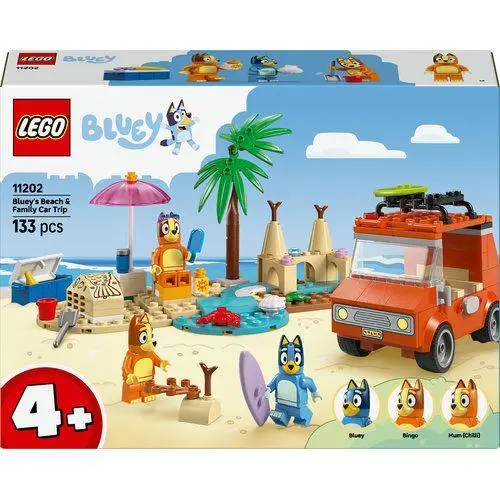 Lego - Viagem de Carro à Praia com a Bluey e a Família  (133 pcs)