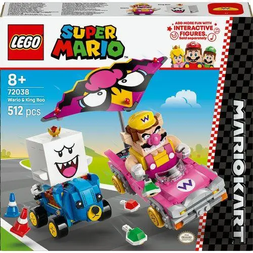 Lego - Super Mario - Mario Kart™ – Wario e Rei Bu (512 pcs)