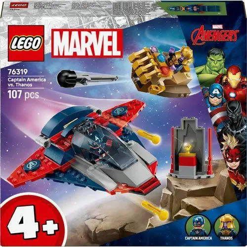Lego - Marvel - Capitão América contra Thanos (107 pcs)
