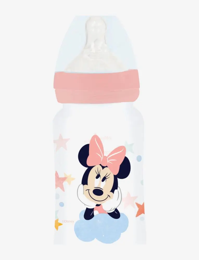 Biberão 240ml Salmão "Dreams" - Minnie Baby