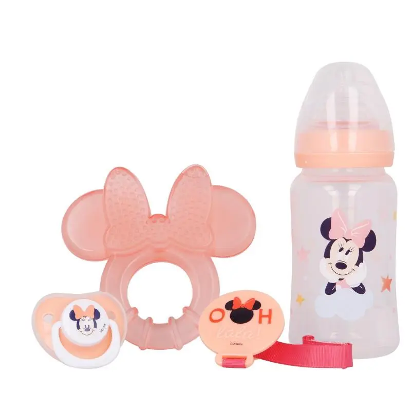 Conjunto de Bebé Salmão 4 Peças com Mordedor "Dreams" - Minnie Baby