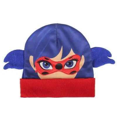 Gorro c/ cara e totós - Máscara - Miraculous Ladybug