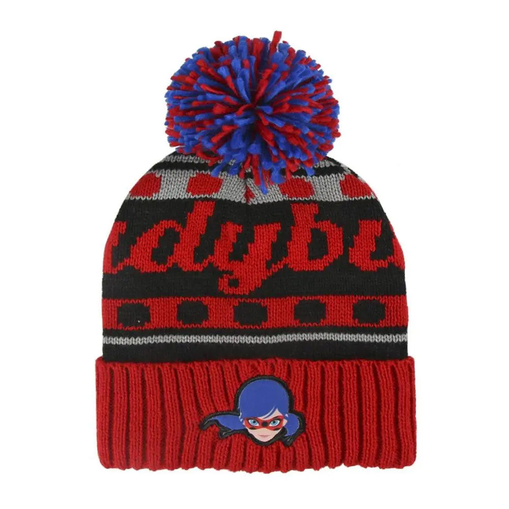 Gorro Cinza Vermelho e Azul - Miraculous Ladybug
