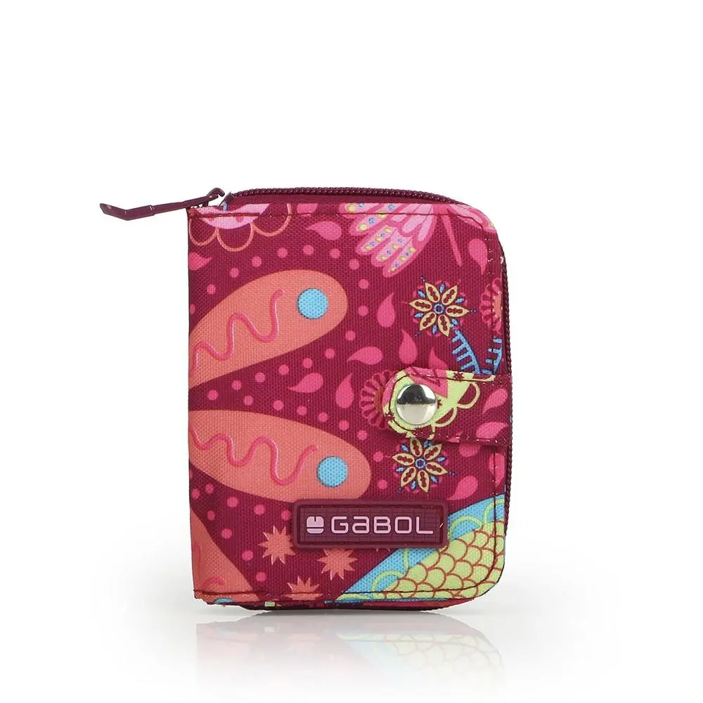 Porta Moedas Rosa Escuro com Pétalas - Lucky - Gabol