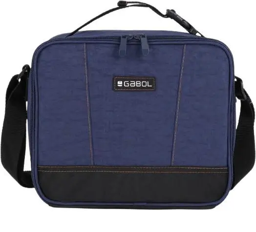 Lancheira Térmica Quadrada Azul Escura "Fresh" - Gabol