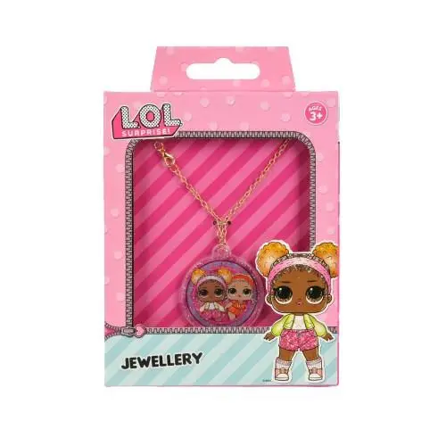 Conjunto de Bijuteria Pequeno Caixa c/ Boneca Castanha - LOL