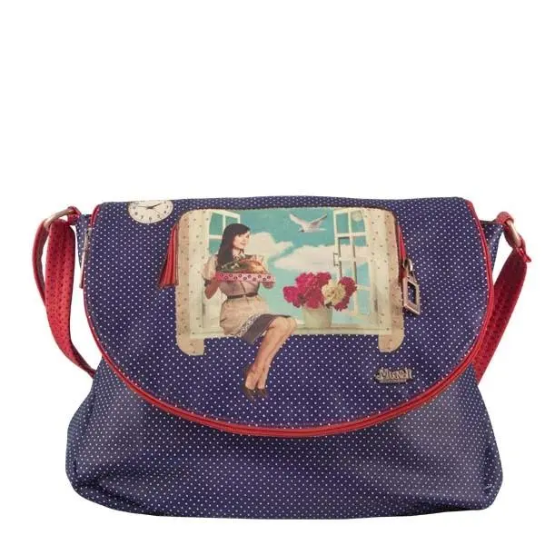 Bolsa De Traçar com Pala "Katy" Menina à Janela - Mundi