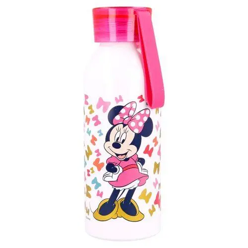 Garrafa Térmica 510ml Branca com Alça de Silicone "Edgy Bows" - Minnie
