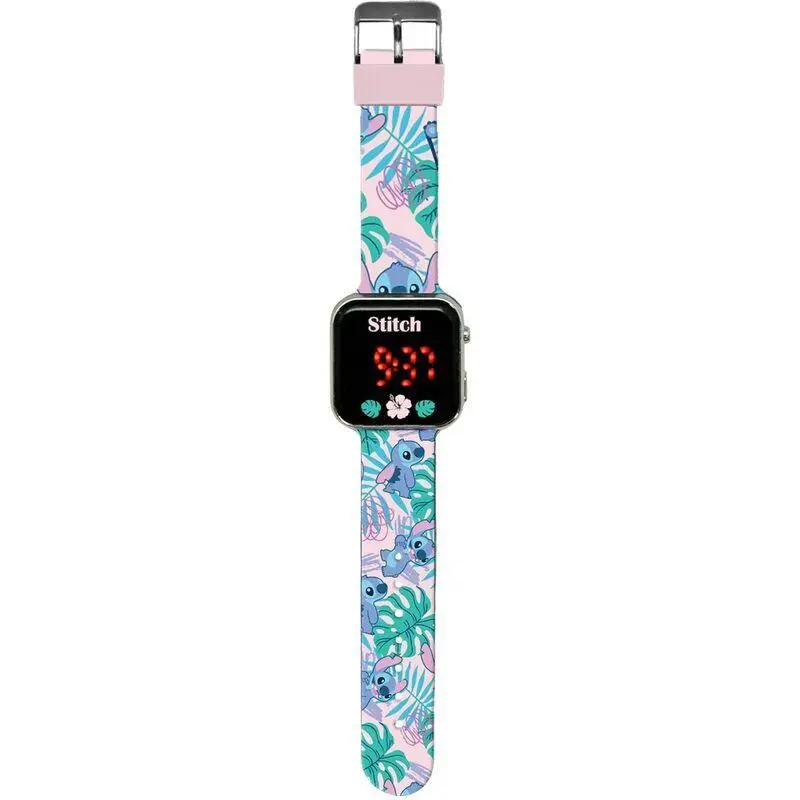 Relógio Digital Led Watch Rosa - Lilo & Stitch