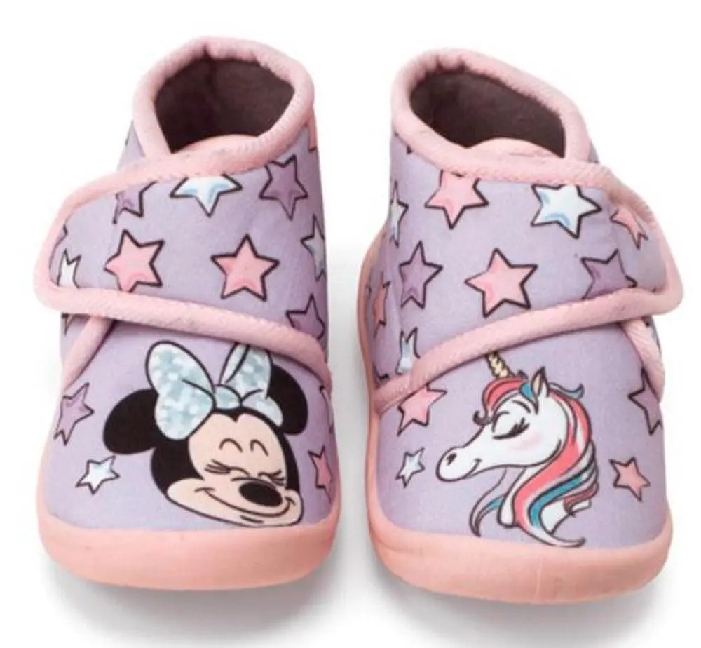 Pantufas tipo Bota Roxas c/ Unicórnio Bebé (22-27) - Minnie