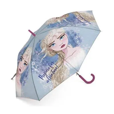Guarda Chuva Azul e Cabo Vermelho Automático 48cm "Sisters Love" - Frozen