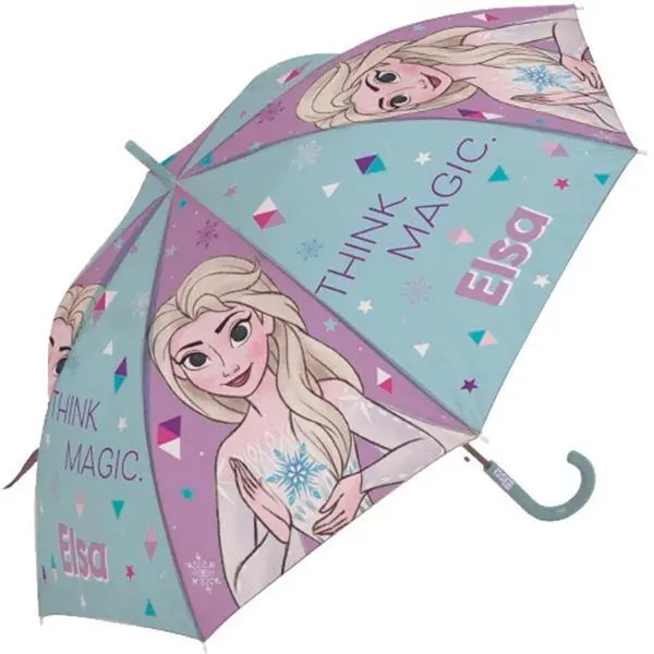 Guarda Chuva Roxo e Azul Elsa Automático 48cm - Frozen