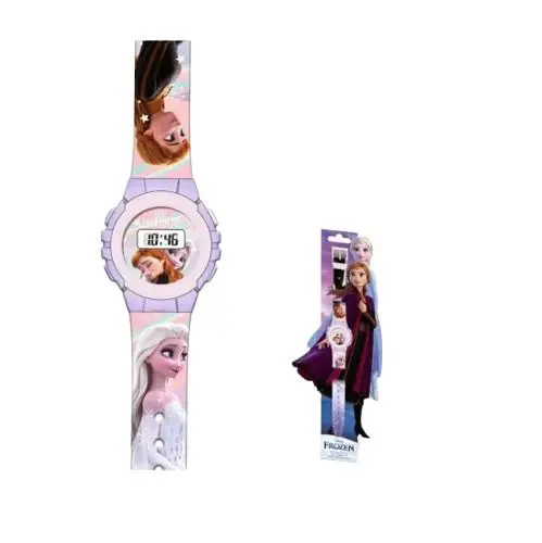 Relógio Digital Elsa c/ Bracelete Decorada - Frozen