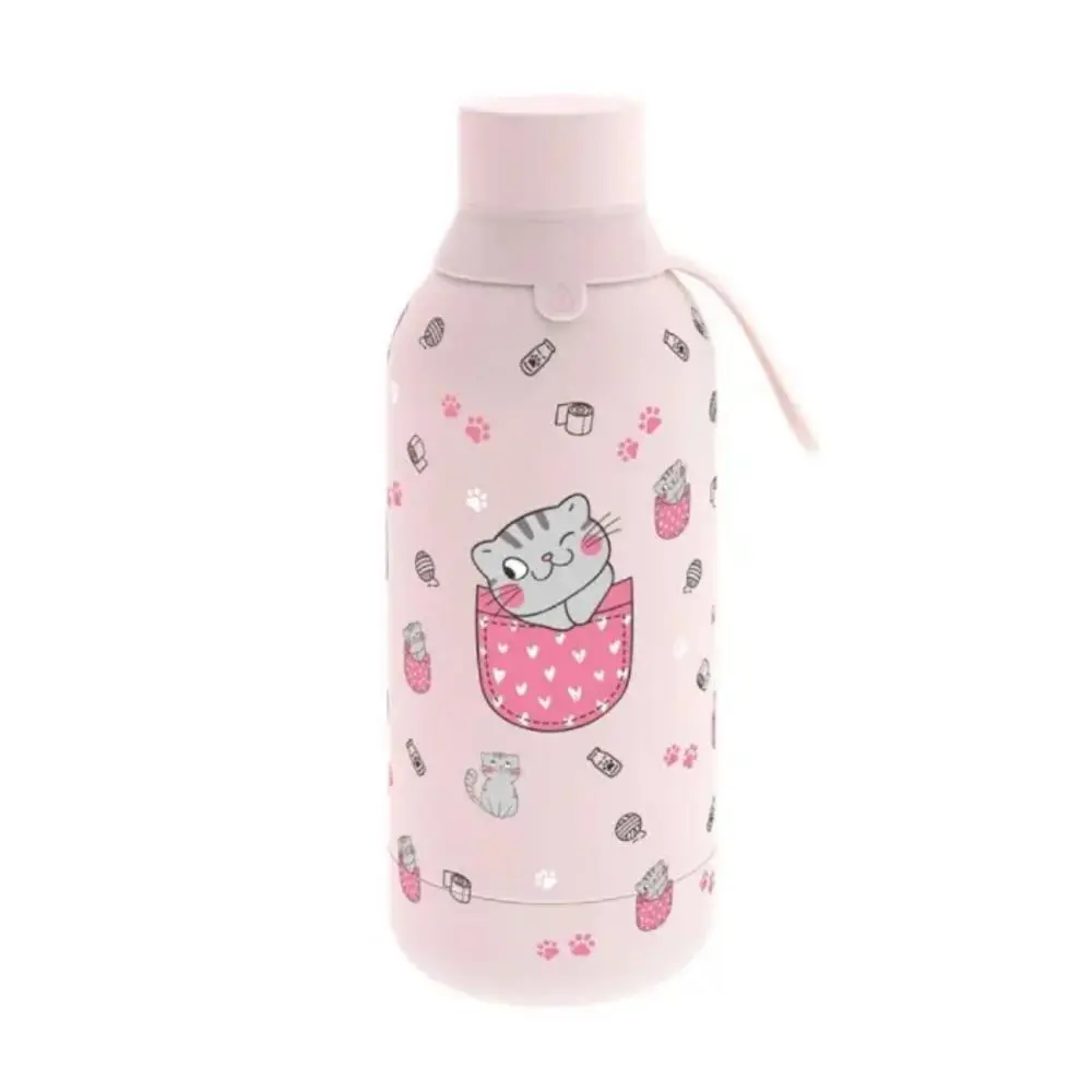Lovely Story - Garrafa Térmica Rosa Gatos (750 ml)
