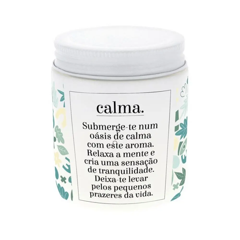 Vela Aromática Branca "CALMA" - Aromame - Lovely Story