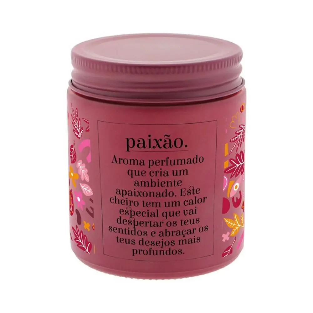 Vela Aromática Vermelha "PAIXÃO" - Aromame - Lovely Story