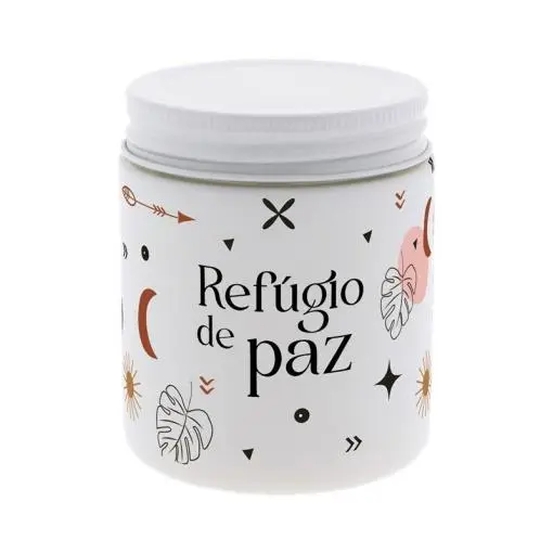 Vela Aromática Cinzenta "Refúgio de Paz" - Aromame - Lovely Story