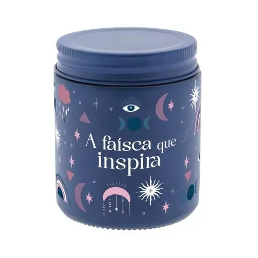 Vela Aromática Azul "A Faísca Que Inspira" - Aromame - Lovely Story