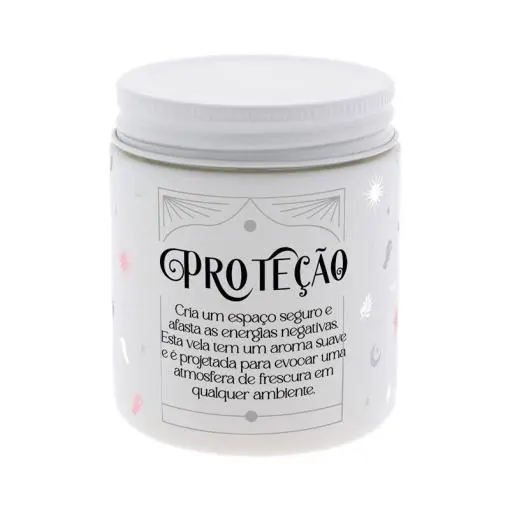 Vela Aromática Cinzenta "PROTEÇÃO" - Aromame - Lovely Story