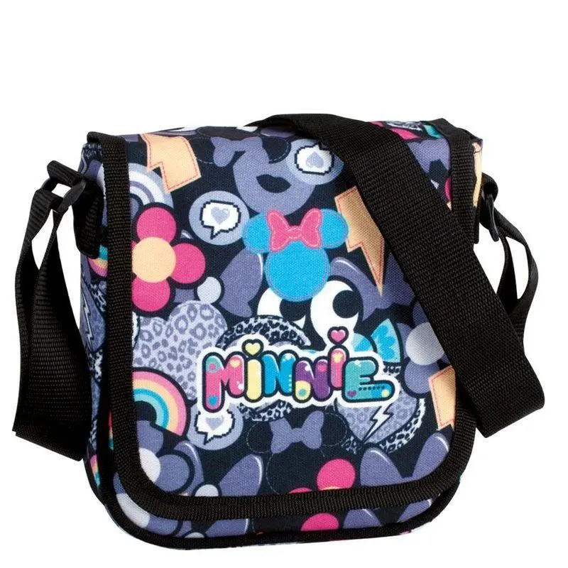 Mala Tiracolo Cinzenta - Patch - Minnie