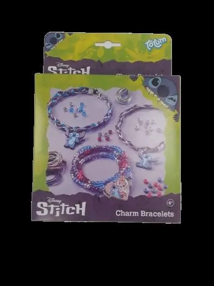 Conjunto de Criação Pulseiras Charm Totum - Stitch