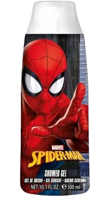 Gel Duche Preto 300ml - Spiderman