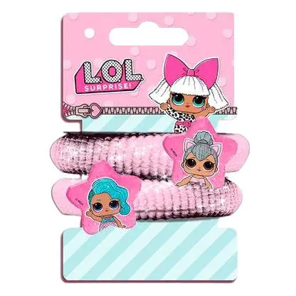 Conjunto de 2 Elásticos c/ Brilho em Estrela - LOL