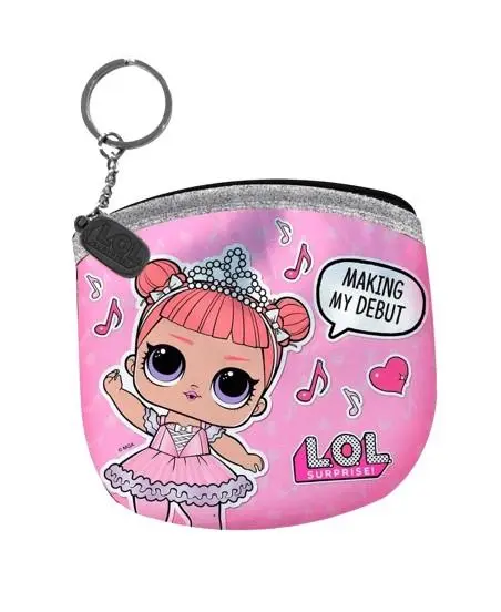 Porta Moedas Rosa e Prateado "Dance Like No One's Watching" - LOL