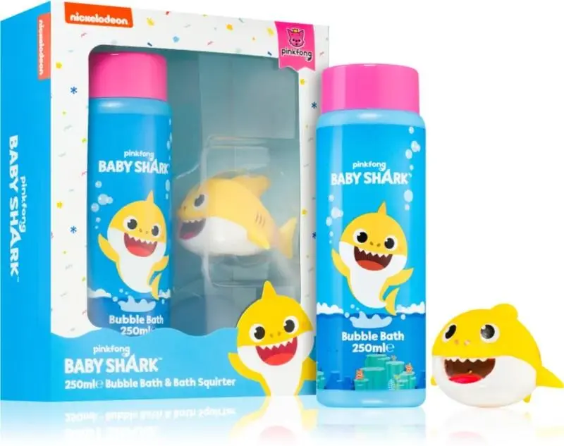 Conjunto Gel de Banho e Tubarão que Esguicha - Baby Shark