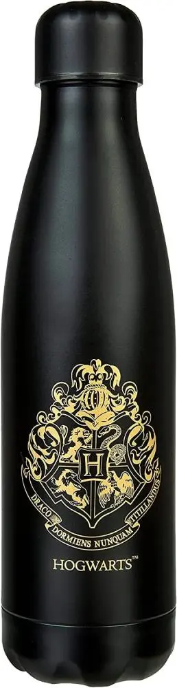 Garrafa Térmica Preta e Dourada "Hogwarts" 500ml - Harry Potter