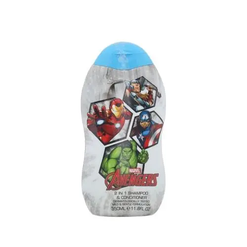 Shampoo e Condicionador 2 em 1 c/ Tampa Azul - Avengers