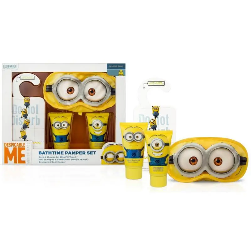 Mascara + Placa de Quarto + Shampoo + Gel de banho -  Minions