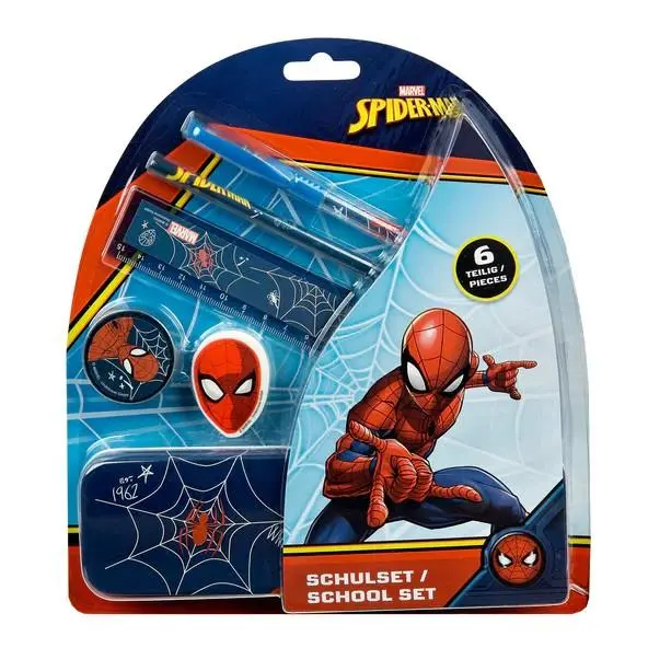 Conjunto de Escrita (6 peças)  - Spiderman