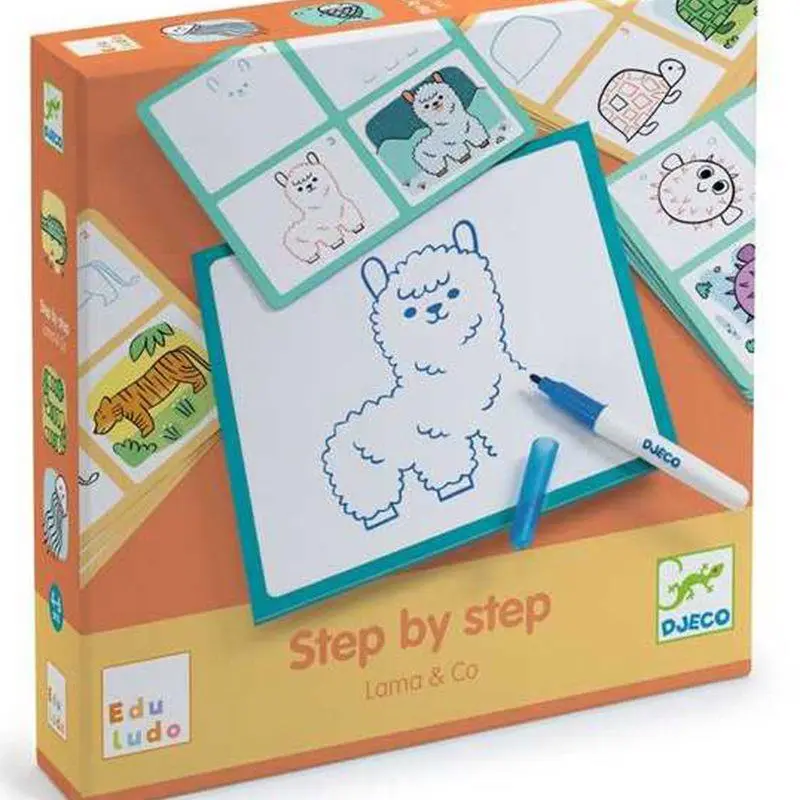 Desenha Passo a Passo - Step by Step Lama & Co - Djeco