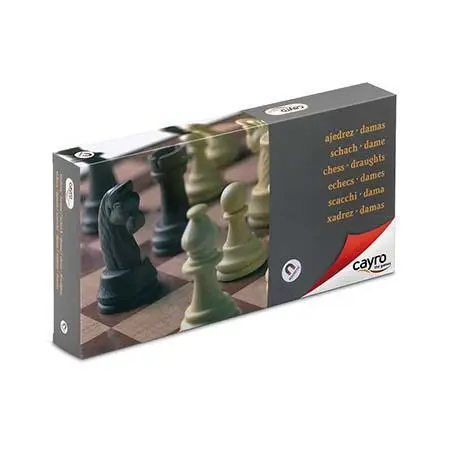 Cayro - Jogo de Xadrez e Damas Magnético Grande