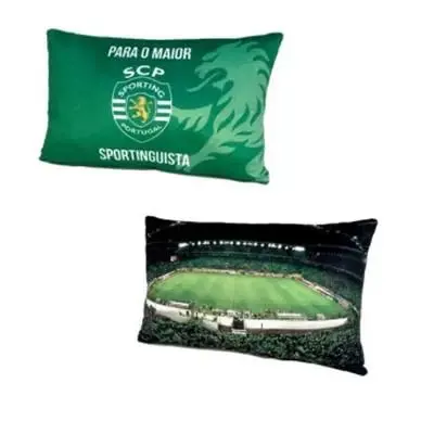 Almofada Retangular com Logo 30x20cm "Para o Maior Sportinguista" SCP