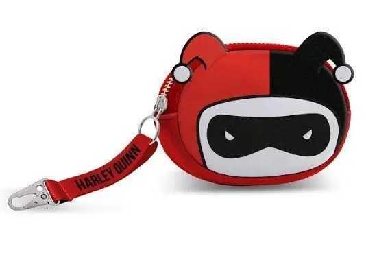 Porta Moedas Oval c/ Porta Chaves Harley Quinn - Dc Comics