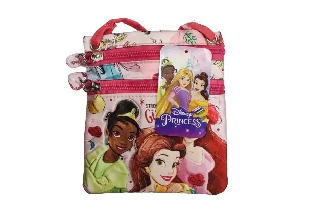 Bolsa de Traçar Rosa c/ 2 Fechos "Strong" - Disney Princesas