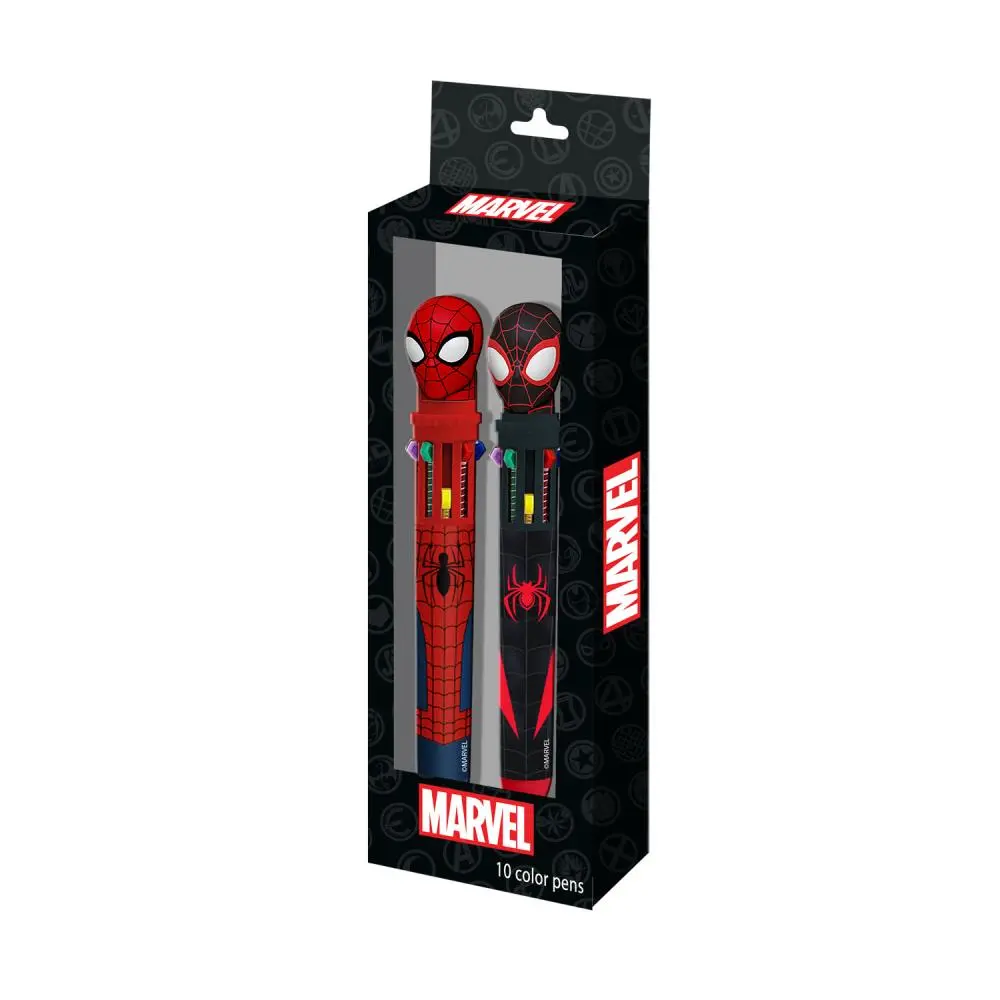 Spiderman - Pack 2 Canetas Multicoloridas