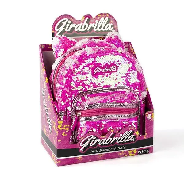 Mini Mochila Kitty c/ Lantejoulas " Girabrilla " - Nice
