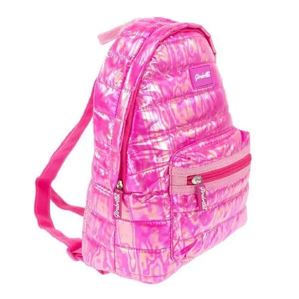 Mini Mochila Puffer Rosa Choque "Girabrilla"  - Nice