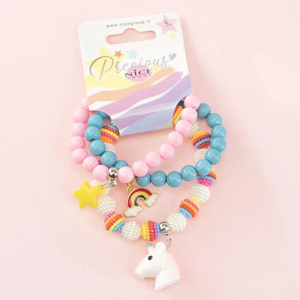 Pulseiras de Missangas com Estrela e Unicórnio "Precious" - Nice