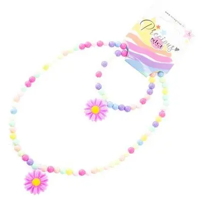Fio e Pulseira de Missangas Coloridas com Malmequer "Precious" - Nice