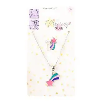 Fio em Corrente com Anel em Estrela Cadente "Precious" - Nice