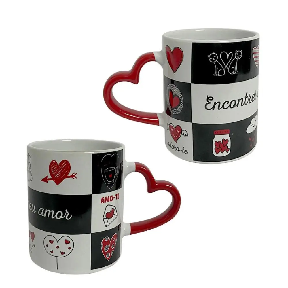 Caneca c/ Asa em Coração "Meu Amor"