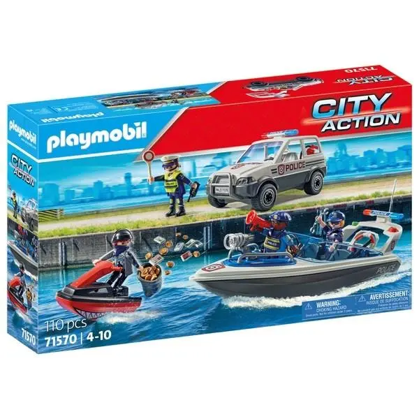Playmobil - City Action - Perseguição policial na água
