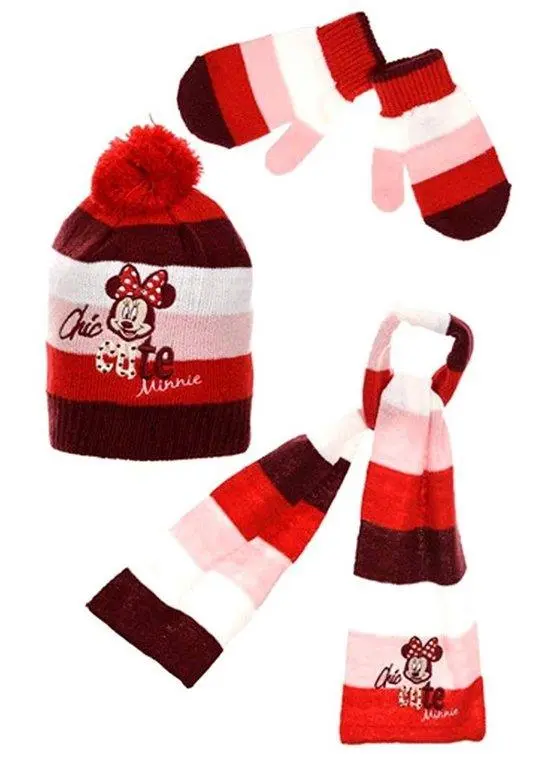 Gorro + Cachecol + Luvas - Minnie