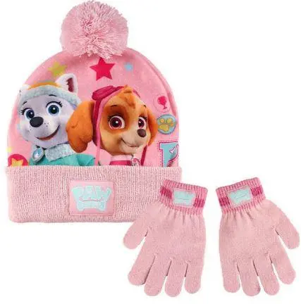 Conjunto de Gorro e Luvas "Girl" - Patrulha Pata