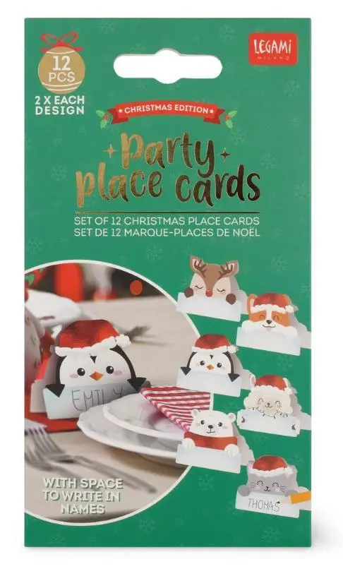 Legami - Conjunto de 12 marcadores de lugar de Natal