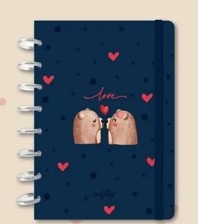 Lovely Story - Caderno A5 Smart Book Urso MATCH KISS